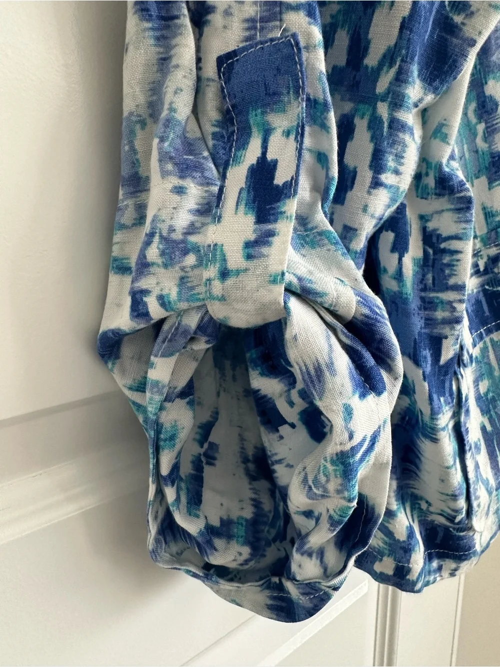 Ruby Rd. Blue & White Zip-Front Top - Picture 4 of 12